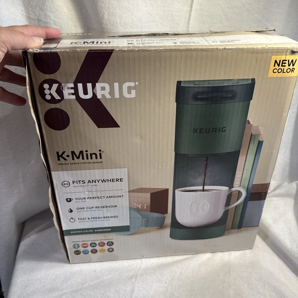 Keurig K-Mini Pod Coffee Machine Green K-Cup Compatible 12oz Dorm Sz Single Cup